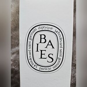 Diptyque Baies Candle Box with Black and White Design